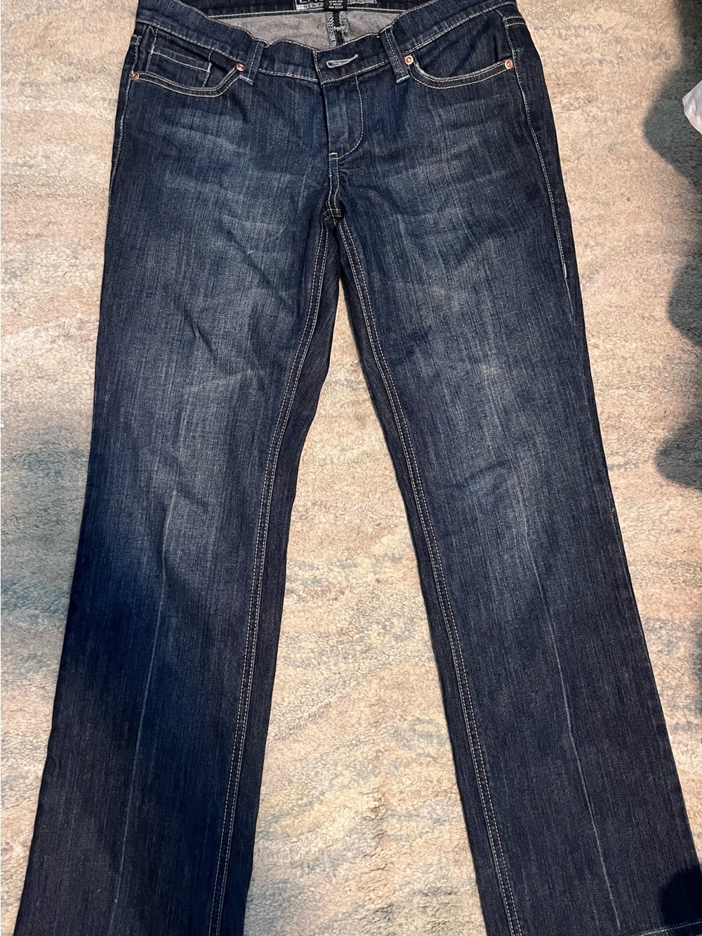 Women's Dark Blue Cropped Ankle Jeans